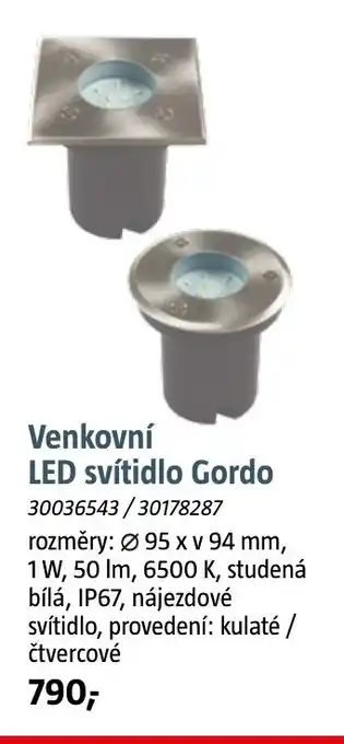Bauhaus Venkovní LED svítidlo Gordo nabídka