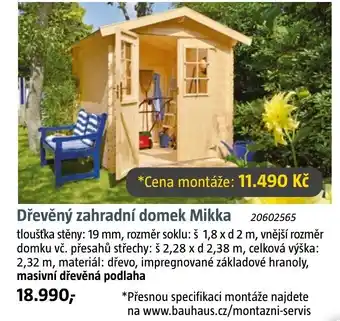 Bauhaus Dřevěný zahradní domek Mikka 20602565 nabídka