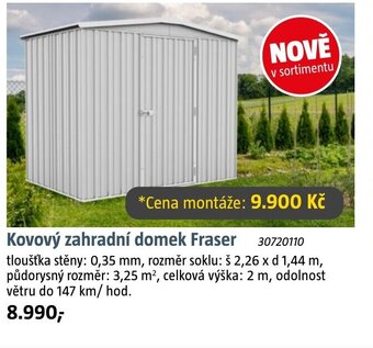 Bauhaus Kovový zahradní domek Fraser nabídka