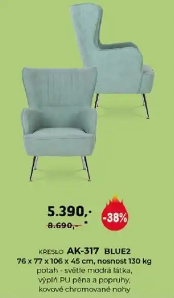Jamall KŘESLO AK-317 BLUE2 nabídka