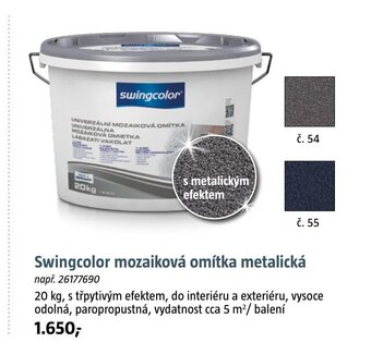 Swingcolor mozaiková omítka metalická