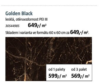 Bauhaus Golden Black nabídka