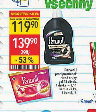 Globus Perwoll prací prostředek nabídka