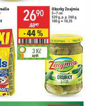 Globus Okurky znojmia nabídka