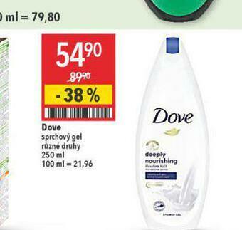 Globus Dove sprchový gel nabídka