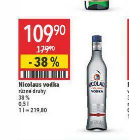 Globus Nicolaus vodka nabídka