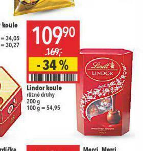 Globus Lindor koule nabídka