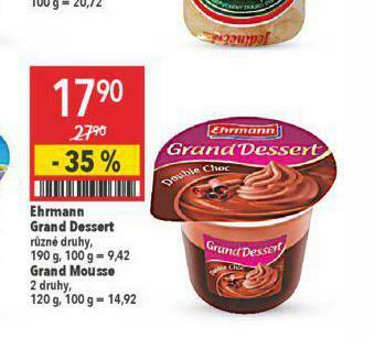 Globus Ehrmann grand dessert nabídka