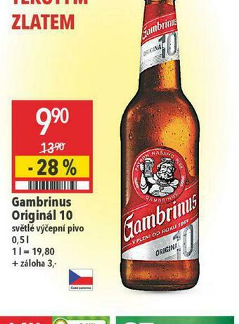 Globus Pivo gambrinus originál 10 nabídka
