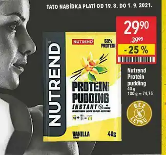 Globus Nutrend protein pudding nabídka