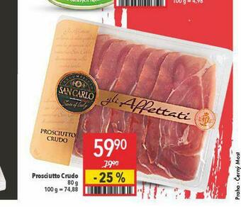 Globus Prosciutto crudo nabídka