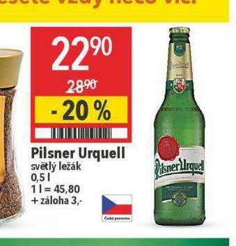 Globus Pivo pilsner urquell nabídka
