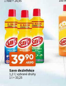 Terno Savo dezinfekce nabídka