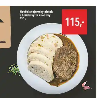 Globus Hovězí znojemský plátek s houskovými knedlíky nabídka
