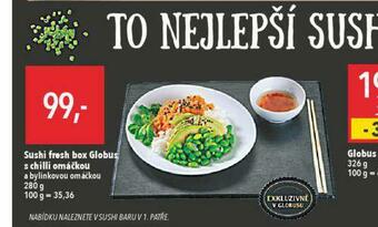 Globus Sushi fresh box nabídka