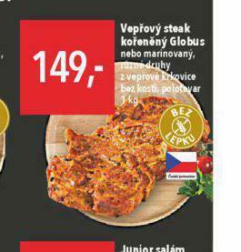Globus Vepřový steak nabídka