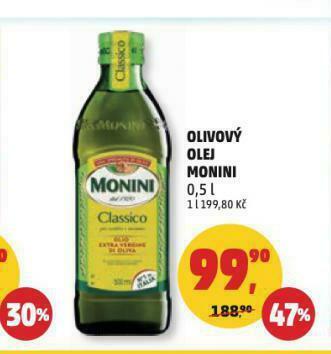 Penny Market Olivový olej monini nabídka