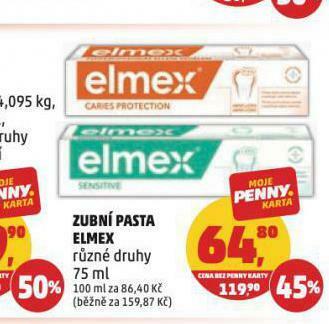 Penny Market Elmex zubní pasta nabídka