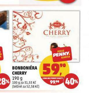 Penny Market Bonboniéra cherry nabídka
