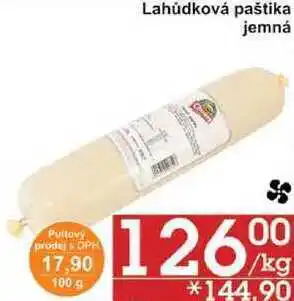 Jip Lahůdková paštika jemná, 100 g nabídka