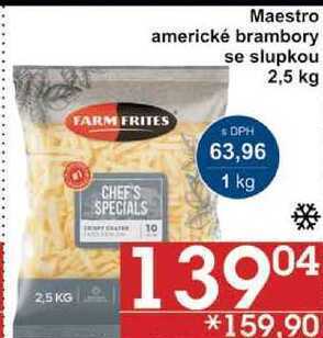 Jip Maestro americké brambory se slupkou, 2,5 kg nabídka
