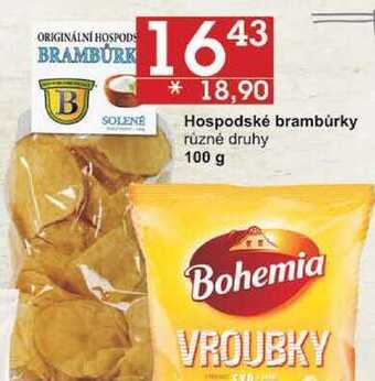 Jip Hospodské brambůrky různé druhy, 100 g nabídka