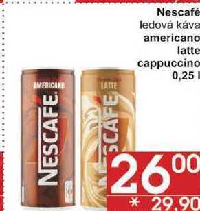 Jip Nescafé ledová káva americano, 0,25 l nabídka