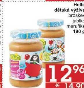 Jip Hello dětská výživa broskev, 190 g nabídka