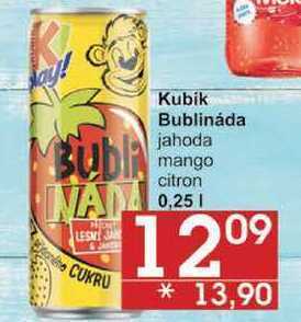 Jip Kubik bublináda jahoda, 0,25 l nabídka