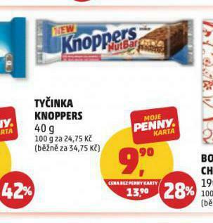 Penny Market Tyčinka knoppers nabídka
