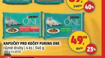 Penny Market Purina one kapsičky pro kočky nabídka
