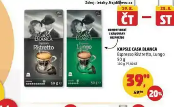 Penny Market Casa blanca kávové kapsle nabídka