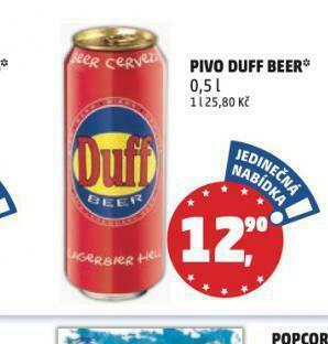 Penny Market Pivo duff beer nabídka
