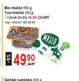 Žabka Bio máslo nabídka