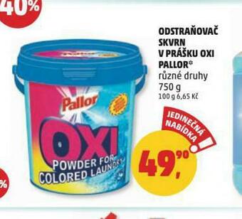 Penny Market Pallor oxi odstraňovač skvrn nabídka