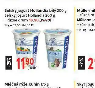 Žabka Selský jogurt hollandia bílý nabídka