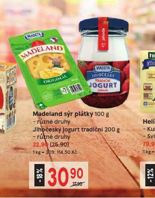 Žabka Madeland sýr plátky nabídka