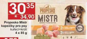 Jip Propesko mistr kapsičky pro psy kuřecí+krůtí, 4 x 85 g nabídka