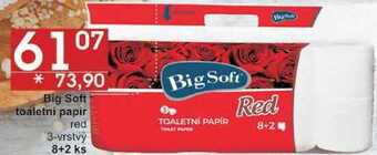 Jip Big soft toaletni papir red 3-vrstvý, 8+2 ks nabídka