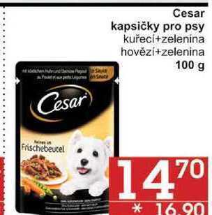 Jip Cesar kapsičky pro psy kuřecí+zelenina, 100 g nabídka
