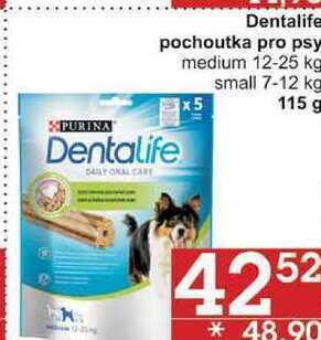 Jip Dentalife pochoutka pro psy, medium 12-25 kg, 115 g nabídka