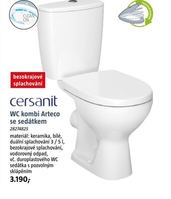 WC kombi Arteco se sedátkem