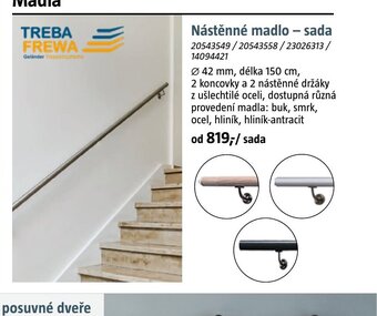 Bauhaus Nástěnné madlo - sada nabídka