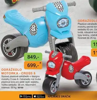 Dráčik MOTORKA - CROSS 8 nabídka
