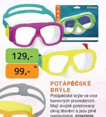 POTÁPĚČSKÉ BRÝLE