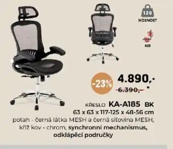 KŘESLO KA-A185 BK