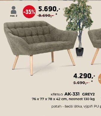 KŘESLO AK-331 GREY2
