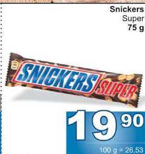 Jip Snickers super 75 g nabídka