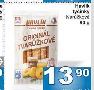 Jip Havlík tyčinky tvarůžkové 90 g nabídka