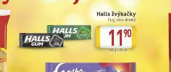 Halls žvýkačky
